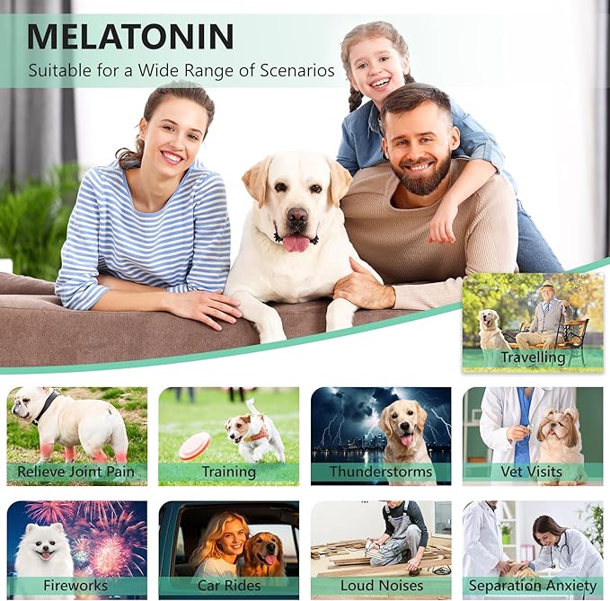 Calming Chews for Dogs Puppy Dog Calming Chews, Help Manage Stress and Promote Relaxation Sleep Aid Calm Dog from Noise, Thunder, Barking, Separation, Small Medium Large & All Breeds