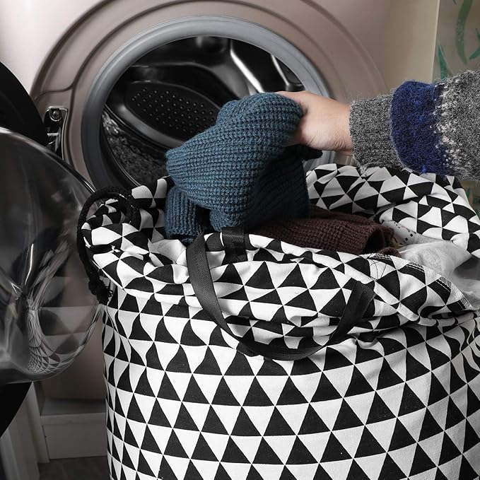 SWISSELITE Laundry Bag with Handle and Drawstring, Large Heavy Duty Laundry Bag, 28 x 40 Inches Travel Dirty Clothes Bag for Laundromat and Household