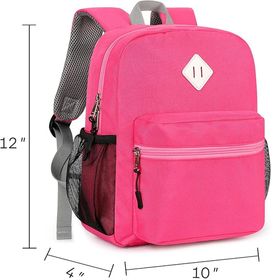 STEAMEDBUN Toddler Backpack for Girls 2-4,Kindergarten Backpack for Girls,Preschool Backpack,Mini, Deep Pink