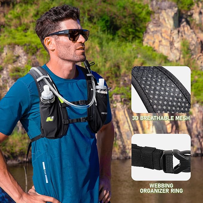 Hydration Running Vest for Women, Water Vest Backpack 5L Small, Lightweight Hydration Pack Mini Vest Women for Hiking, Trail Marathon Race (Pack with 1.5L Water Bladder)