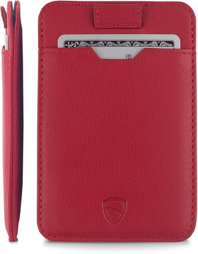 Vaultskin CHELSEA Mens RFID Blocking Slim Leather Card Wallet - Minimalist Front Pocket Cardholder