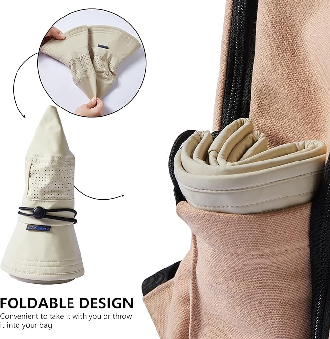 UPF 50+ Bucket Sun Hat with Laser Perforated Mesh Cooling Adjustable Breathable Lightweight for Outdoor Men Women