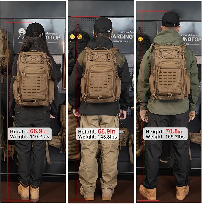 Mardingtop 30L Molle Military Backpack, Tactical Backpack for Men, Cordura Backpack for Hiking,Camping,Trekking