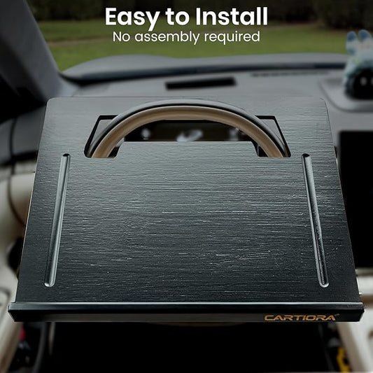 Essential Steering Wheel Tray - Car Table for Meal, Multipurpose Steering Wheel Table for Travelers, Table and Laptop Holder, Laptop Tray for Work