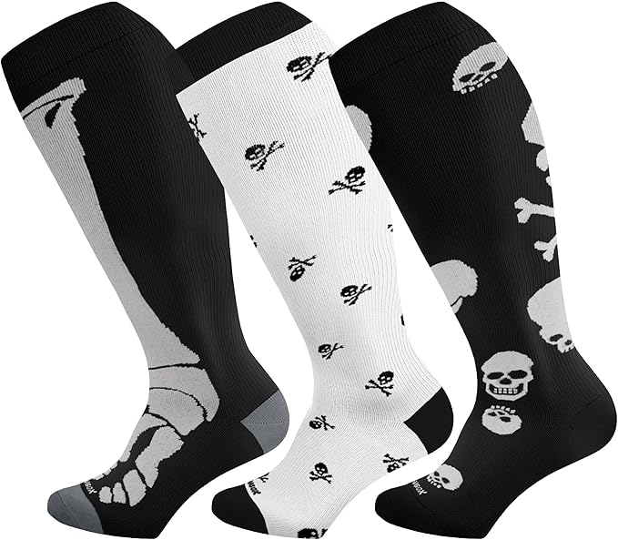 Wide Calf Compression Socks for Women & Men Extra Large Size Support Socks for Nurses Running Pregnant Travel, 15-20 mmHg