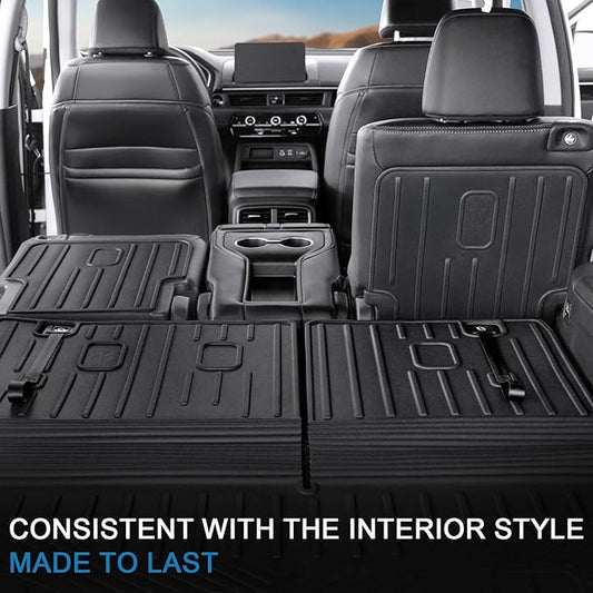 JOULARISE Kick Mats Backrest Mats for Honda Pilot 2026 2025 2024 2023, All Weather TPE 2nd Row Seat Back Protector Car Accessories for Pilot (Kick Mats)