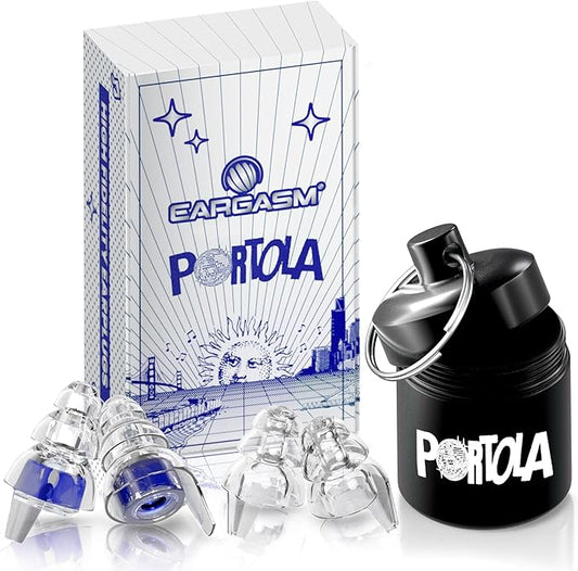 Eargasm High Fidelity Earplugs: Portola Festival Edition - Noise Reducing Ear-Plugs for Hearing Protection at Music Festivals, Loud Environments, Concerts, Live Events, Sporting Events