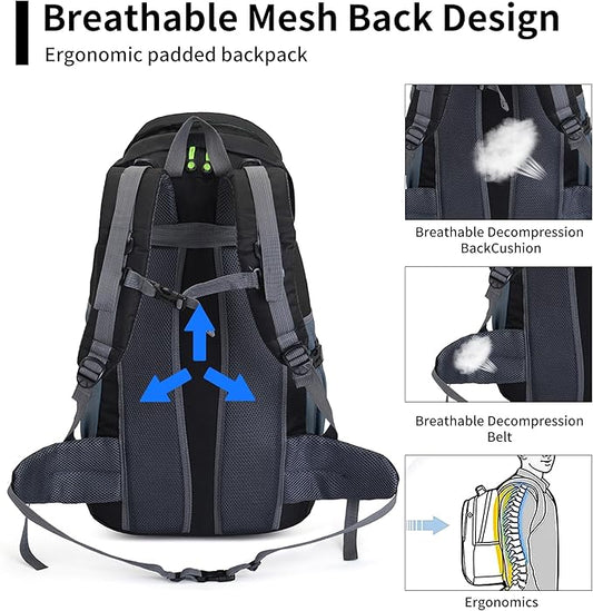 Russel Molly Hiking Backpack, 50l Camping Lightweight Bag for Outdoor