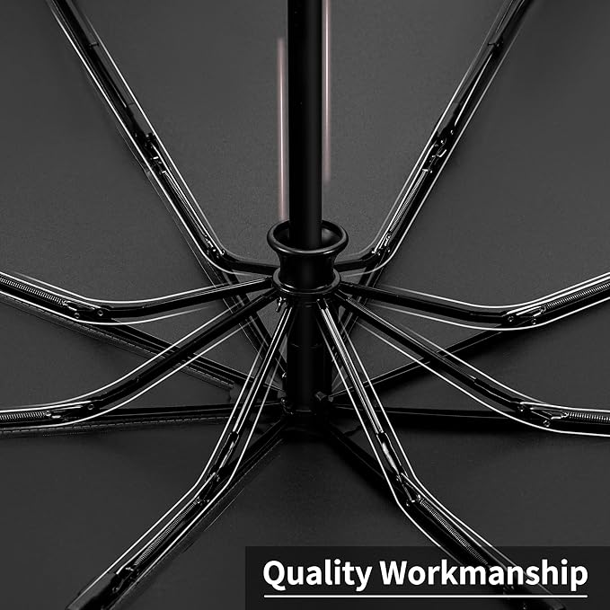 Seniny Windproof Travel Umbrella, Automatic Umbrellas for Rain, Portable & Compact Umbrellas for Backpack, Strong UV for Protection, Folding Small Sun Umbrella for Car, Walking