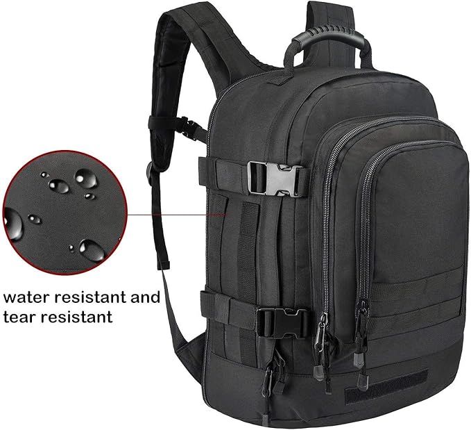 Greencity Laptop Backpacks Tactical 3 Day Expandable Bug Out Bag Classic Case Travel Hiking,Black