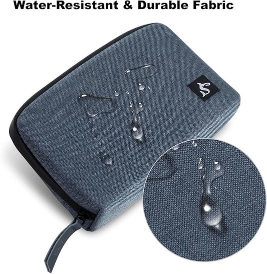 Electronic Organizer Travel Case โ Waterproof Cable Bag for Cord, Charger, Hard Disk, Power Bank โ Small Tech Storage for Travel, Backpack, Business Trip, Airplane