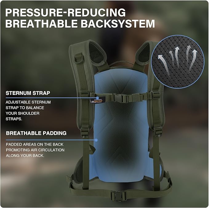 Mardingtop10L Small Tactical Molle Hydration Backpack,Cycling Backpack for Biking,Cycling and Running EDC Daypack