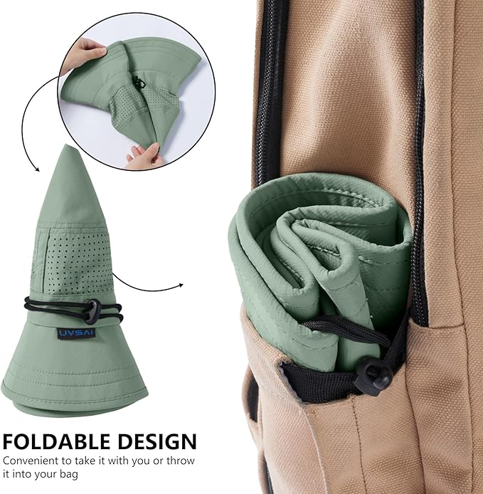 UPF 50+ Bucket Sun Hat with Laser Perforated Mesh Cooling Adjustable Breathable Lightweight for Outdoor Men Women