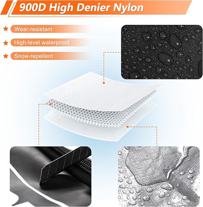 Wheeled Ski Bag for Air Travel - Extendable 155-185CM Waterproof Padded Rolling Snowboard Bag for Double Skis, Boots, Helmet & Ski Gear