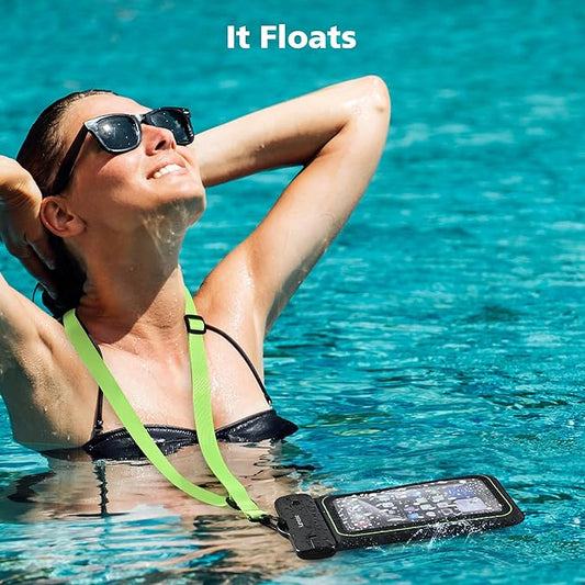 Karvense Waterproof Phone Pouch Case Floating, Waterproof Cell Phone Lanyard Bag/Holder for iPhone, Samsung Galaxy, Pixel, Universal Dry Bag for Travel, Beach, Shower, Pool, Kayaking,Snorkeling-2 Pack