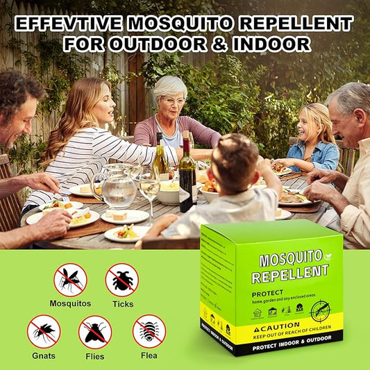 Mosquito Repellent Outdoor Patio, Mosquito Control Indoor, Mosquito Deterrent for Yard/Camping/Home/Travel 12-Pack