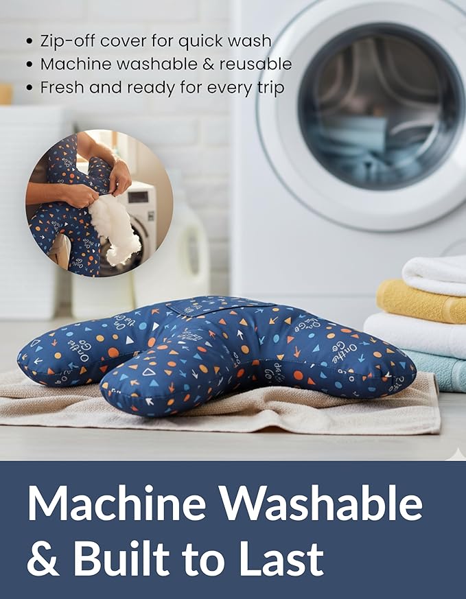 X Shape Travel Pillow – Neck & Head Support Cushion for Airplane, Car, Train & Office – Comfortable Travel Neck Pillow for Sleeping – Compact Portable Neck Pillow for Adults & Kids