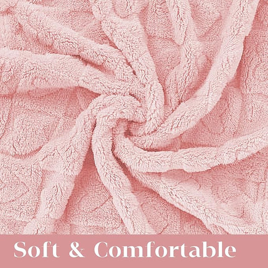 MACEVIA Fluffy Fleece Dog Blankets,Warm Soft Fuzzy Pets Blanket for Puppy,Small,Medium,Large Dogs and Cats,Plush Pet Throws for Bed,Couch,Sofa,Travel(40x60 Inch,Light Pinkt)