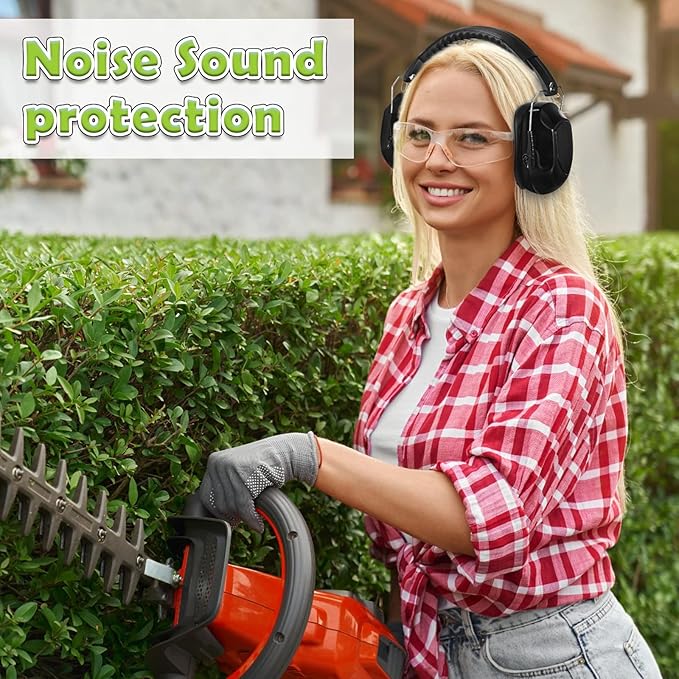 Yunsailing 6 Pcs Ear Protection Noise Reduction Headphones Nrr 28db Safety Hearing Ear Muffs Shooting Gun Range Mowing