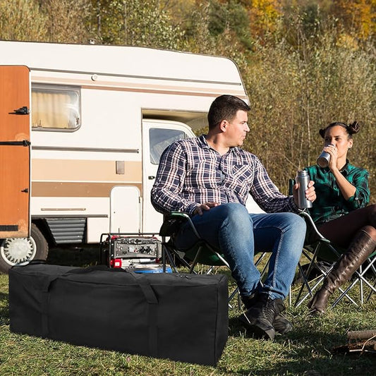 INFANZIA 41inch Sports Duffel Travel Bag, 94L Extra Large Duffel Luggage Bag with Upgrade Zipper, Water Resistant & Foldable Equipment Storage Bag for Camping Tent Tripod Fishing