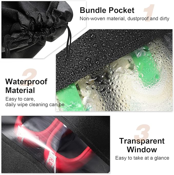 50 Pieces Shoe Dust Bags Shoe Bags for Travel Shoe Bags for Storage Shoe Storage Bag Non-Woven with Rope for Men and Women Large Shoes Storage Packing Pouch Organizers