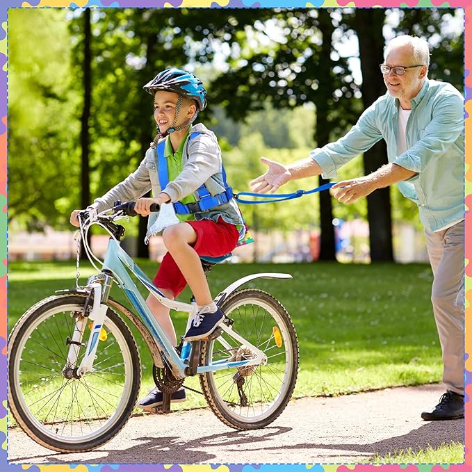 Kanayu 2 Pcs Safety Harness Leash for Special Needs Child Walking Harness for Kids Older with Handle Pouch for Autism Adhd