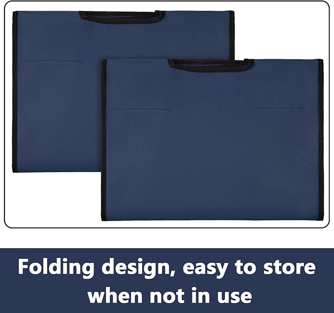Bonuci 3 Pcs Laundry Sorter Replacement Bags Hamper Cart Removable Replacement Laundry Storage Organizer Bag Hamper Liner, No Hooks 14.76 x 8.66 x 21.65 Inch (Dark Blue)