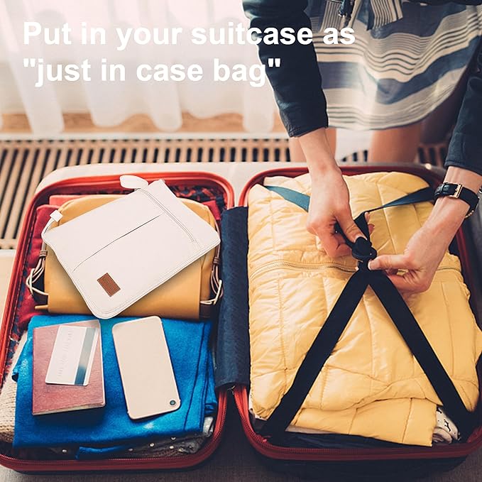 120L Travel Duffle Bag for Men and Women, Urtala 34” Large Duffle Bag for Traveling with Shoe Compartment, Foldable Duffel Bag Water & Tear Resistant (Beige)