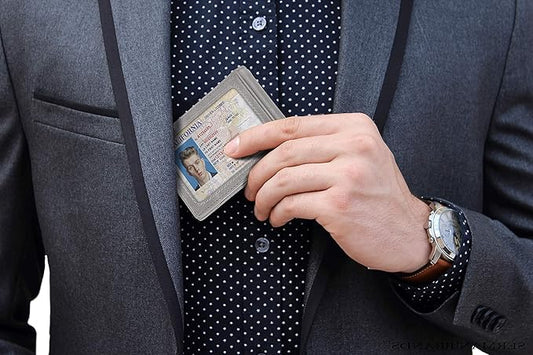 SERMAN BRANDS RFID Blocking Slim Bifold Genuine Leather Minimalist Front Pocket Wallets for Men with Money Clip Thin Gift