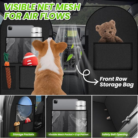 Shademax Dog Car Seat Cover for Back Seat, Backseat Dog Cover for Toyota RAV4 2013-2025 2026/Honda CRV 2017-2022 Accessories, Waterproof Oxford Pet Hammock for Car SUV Seat Protector with High Barrier