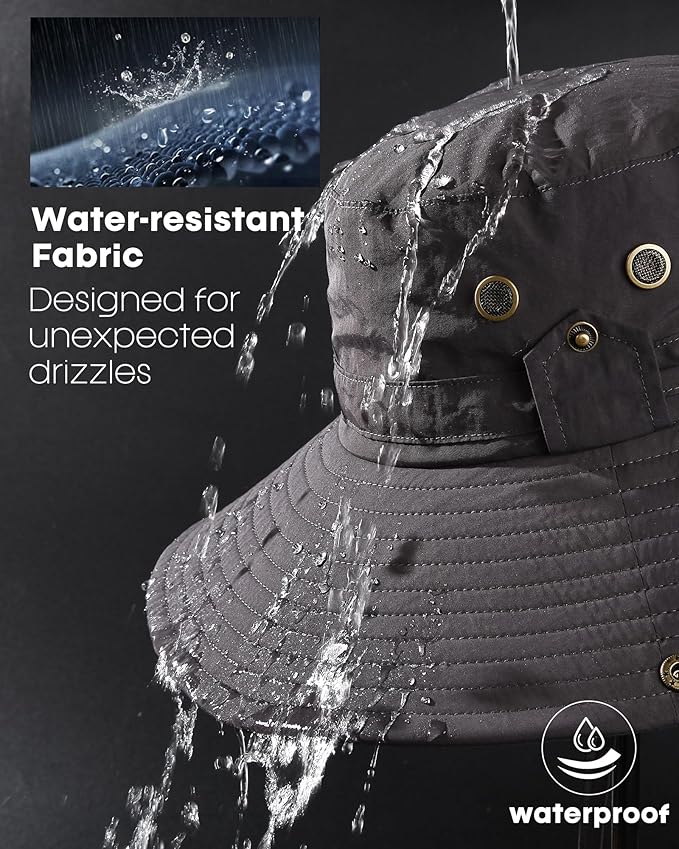 FURTALK Sun Hats for Men Fishing Hat UPF 80+ Foldable Wide Brim Outdoor Hiking Beach Summer Hats