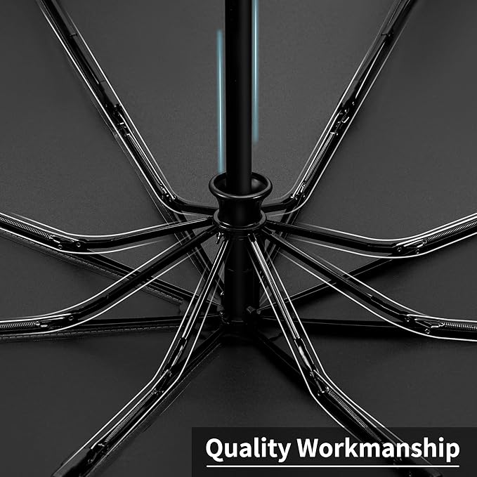 Seniny Windproof Travel Umbrella, Automatic Umbrellas for Rain, Portable & Compact Umbrellas for Backpack, Strong UV for Protection, Folding Small Sun Umbrella for Car, Walking