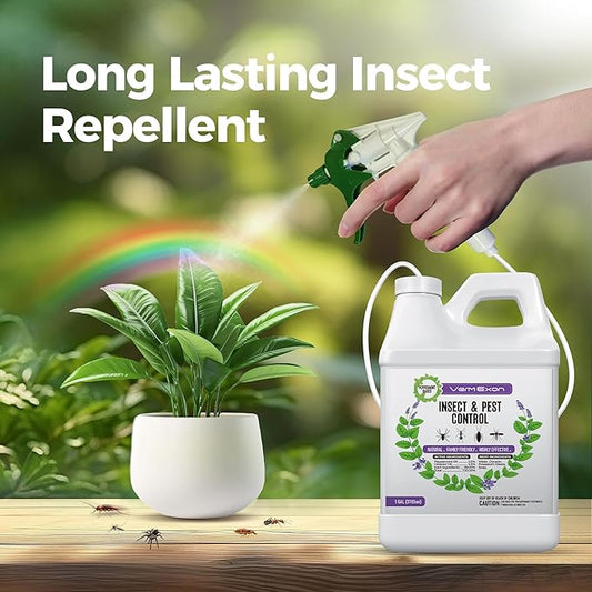 Peppermint Oil Insect & Pest Control Spray – 128oz Natural Plant-Based Bug Killer for Spiders, Ants, Flies, and Other Insects, Safe for Home & Kitchen Use
