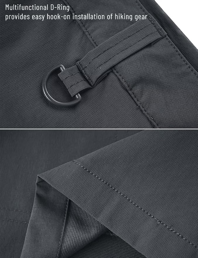 MAGCOMSEN Men's Hiking Cargo Shorts Quick Dry Lightweight 9" Golf Shorts Summer Casual Work Outdoor with 5 Zipper Pockets