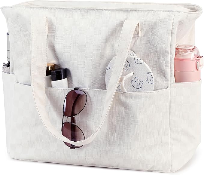 Bluboon Waterproof Beach Tote Pool Bags for Women Ladies Extra Large Carry On Bag With Wet Compartment for Weekender Travel