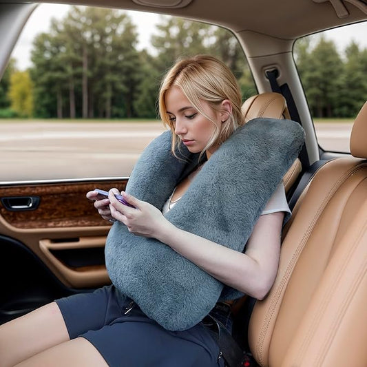 Neck Pillow for Children Travel Pillow for Sleeping Airplane-Avoid Neck&Shoulder Pain, Support Head and Neck, for Car, Airplane,Train,Office,Home