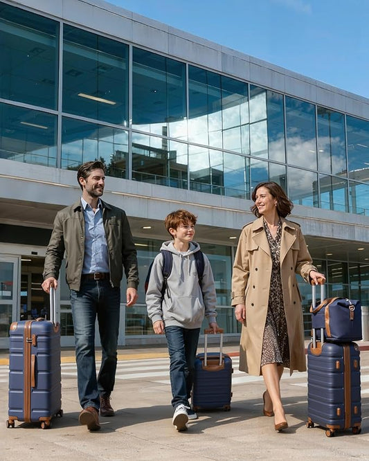 TAKUMI Luggage Sets 5 Piece Lightweight Carry On luggage with Duffel Bag ABS+PC Hardshell Suitcases with YKK zippers Double Spinner Wheels Travel Luggage with TSA Lock(NAVY, 5 PIECE SET)