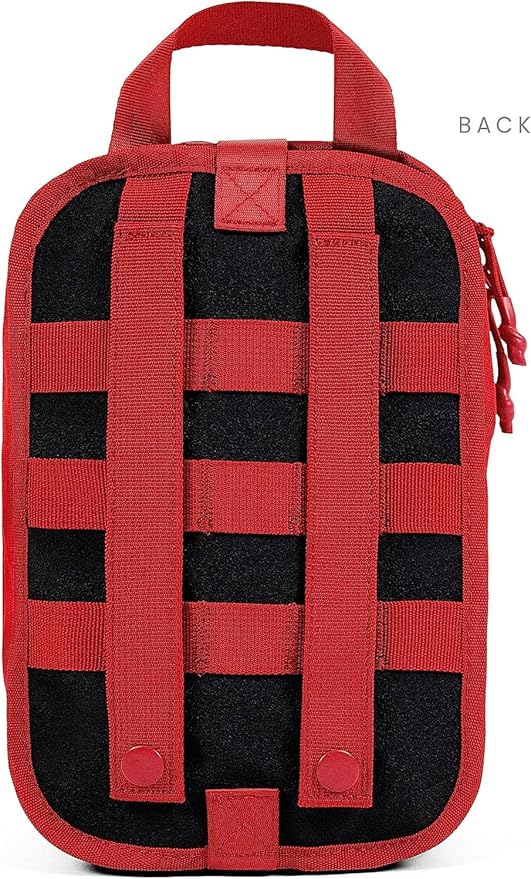 MY MEDIC MyFAK Standard Ifak First Aid Kit - 132 Life Saving Trauma and Medical Items - HSA FSA Survival Kit for Camping or Your Car - RED