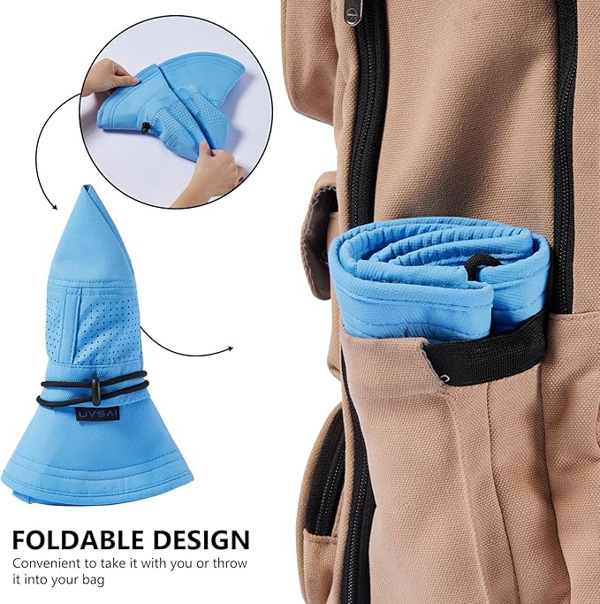 UPF 50+ Bucket Sun Hat with Laser Perforated Mesh Cooling Adjustable Breathable Lightweight for Outdoor Men Women