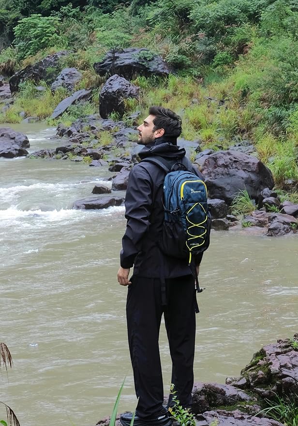 MOUNTAINTOP Hiking Backpack,25L Camping Backpack, Men Women Hiking Daypack Lightweight Travel Backpack for Climbing(Deep Green)