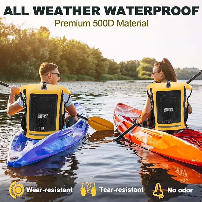 Waterproof Backpack Dry Bag 35L/55L/85Lβ Heavy Duty Roll-Top Hiking Backpack Sack Keeps Gear Dry for Travel, Kayaking, Boating, Camping, Rafting and Fishing