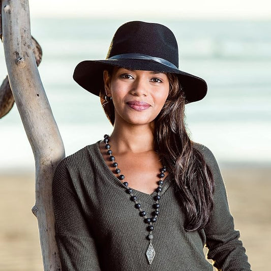 Wallaroo Hat Company Women’s Petite Aspen Fedora – UPF 50+, UV Sun Protection Hat, Packable Design, Adjustable, Small Size