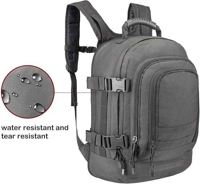 Greencity Laptop Backpacks Tactical 3 Day Expandable Bug Out Bag Classic Case Travel Hiking,Gray