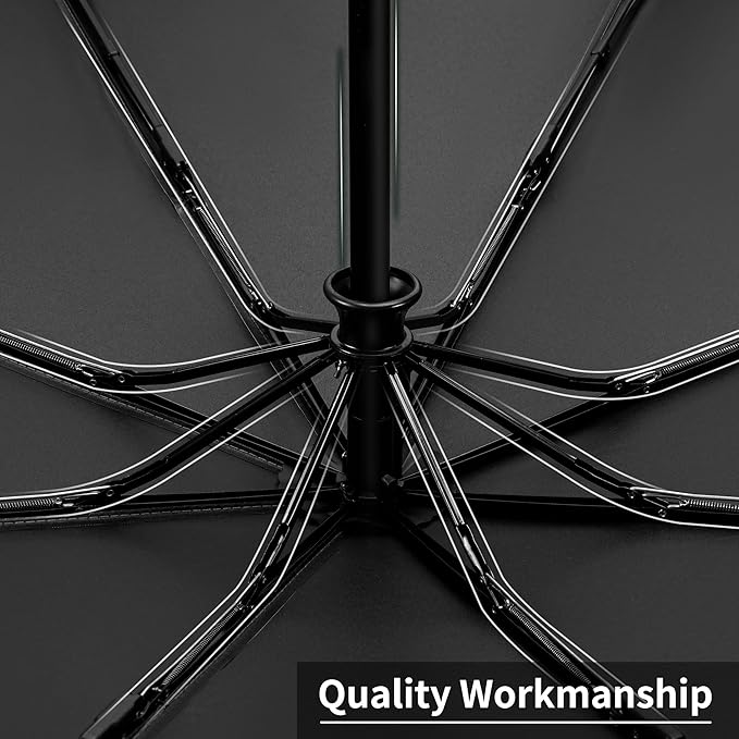 Seniny Windproof Travel Umbrella, Automatic Umbrellas for Rain, Portable & Compact Umbrellas for Backpack, Strong UV for Protection, Folding Small Sun Umbrella for Car, Walking