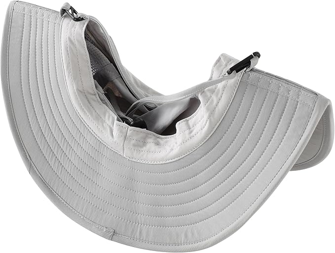 Connectyle Outdoor UPF50+ Men's Sun Hat Foldable Wide Brim Bucket Hat for Fishing Hiking Gardening Breathable Safari Hat