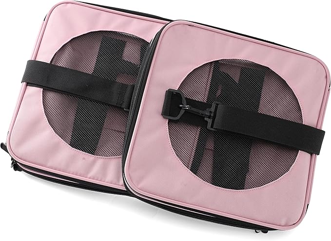Soft-Sided Pet Carrier for Cats Small Dogs of 15 Lbs Medium Pink