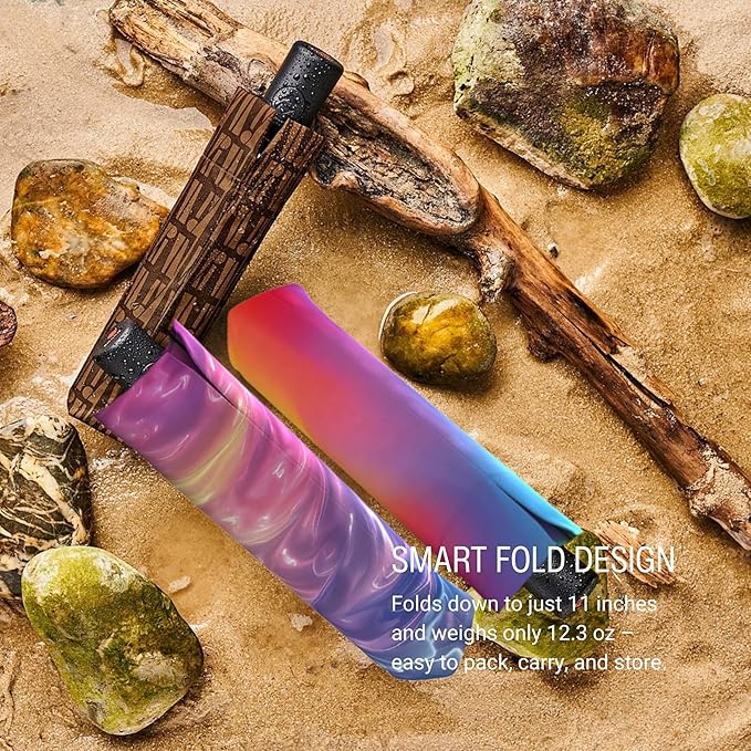 Knirps A.200 Medium Duomatic Windproof Umbrella for Adults – Automatic Open Close 38.5" Canopy, Travel Case Included