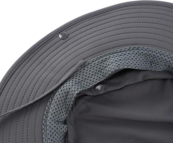 Connectyle Men's Sun Hat UPF 50+ Wide Brim Bucket Hats for Fishing Hiking Gardening Adjustable Boonie Hat Outdoor Safari Hats