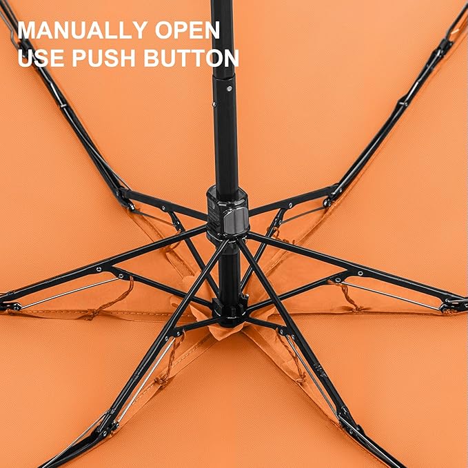 LEAGERA Compact Travel Umbrella with Case - Mini Umbrella for Purse, Small Lightweight &Tiny Design Perfect for Parasol Outdoor Sun&Rain Umbrellas