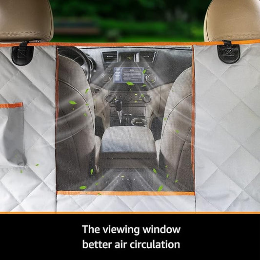 iBuddy Dog Seat Covers for Trucks 100% Waterproof Car Hammock for Truck Back Seat Durable X-Large Dog Seat Cover Against Dirt and Fur Machine Washable Pet Seat Cover for Trucks and Large SUVs